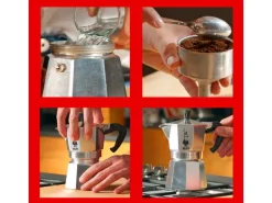 Bialetti Espressokocher Moka Express 1 Tassen, Silber