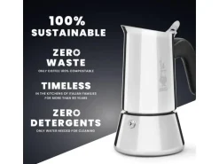 Bialetti Espressokocher Venus 6 Tassen, Silber