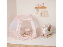 bieco Pop up Spielzelt und Bällebad Dots Rosa