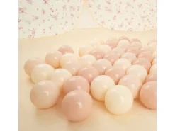 bieco Pop up Spielzelt und Bällebad Dots Gelb/rosa