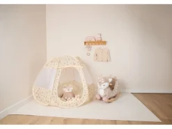 bieco Pop up Spielzelt und Bällebad Dots Gelb/rosa