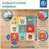 bieco Puzzlematte Tiermotiv, Zug Mehrfarbig, 18-teilig