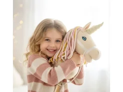 bieco Steckentier Einhorn Aurora Mehrfarbig/Beige