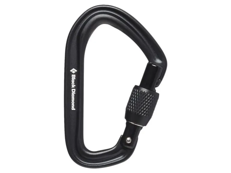 Black Diamond Karabiner Hotforge Screwgate Schwarz