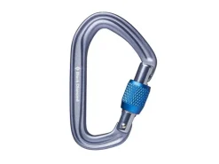 Black Diamond Karabiner Hotforge Screwgate Grau