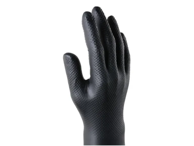 BoldMax Einweghandschuh Max Grip Nitril, M, Schwarz, 50 Stück