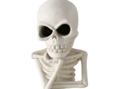 Boltze Aufsteller Skull 17 cm, Weiss