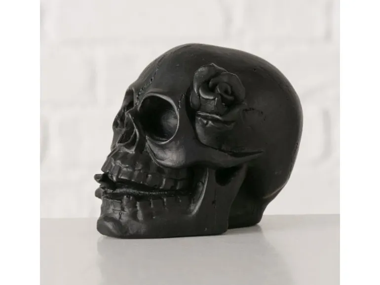 Boltze Aufsteller Skully 6.7 cm, Schwarz