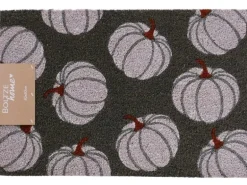 Boltze Fussmatte Kürbie 60 x 40 cm, Grau/Weiss