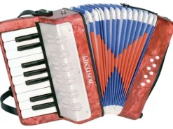 Bontempi Musikinstrument Akkordeon 17 Tasten (C-E) und Halbtöne