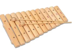 Bontempi Musikinstrument Xylophon mit 12 Holzplättchen