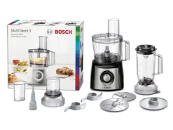 Bosch Küchenmaschine MultiTalent 3 MCM3501M Edelstahl/Schwarz