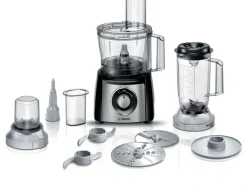 Bosch Küchenmaschine MultiTalent 3 MCM3501M Edelstahl/Schwarz