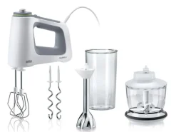 Braun Handmixer MultiMix 5 HM5137WH Grau/Weiss