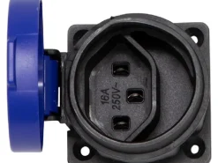 Brennenstuhl Einbausteckdose T23 IP55 Blau / Schwarz