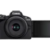 Canon Fotokamera EOS R50 + RF-S 18-45 + RF 75-300 Schwarz