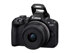 Canon Fotokamera EOS R50 + RF-S 18-45 + RF 75-300 Schwarz