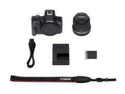 Canon Fotokamera EOS R50 + RF-S 18-45 + RF 75-300 Schwarz