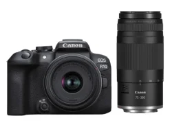 Canon Fotokamera EOS R10 RF-S 18-45 und RF 75-300 Kit