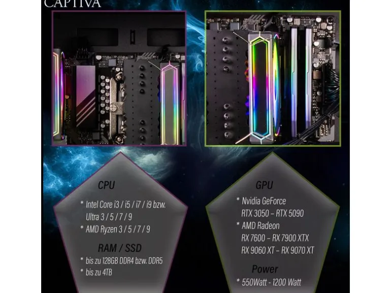 Captiva Gaming PC Highend Gaming I89-966
