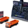 Carson Mercedes Benz 1620 Pritsche Anhänger H0 1:87, RTR, Orange