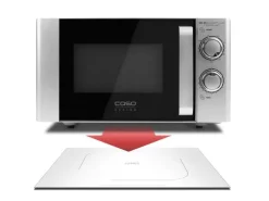 Caso Mikrowelle MG 20 Ecostyle Ceramic Schwarz/Silber