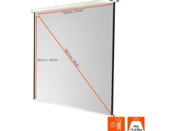 Celexon Rollo-Leinwand Eco 120x120cm 1:1