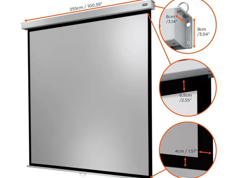 Celexon Rollo-Leinwand Professional Plus 240x240 cm 1:1