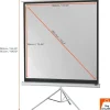 Celexon Stativleinwand Eco 184x184 cm 1:1 Weiss