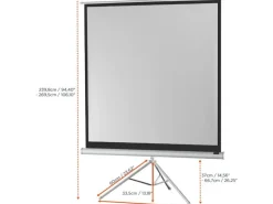 Celexon Stativleinwand Eco 184x184 cm 1:1 Weiss