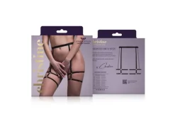 Christine Strappy Strumpfhalter Blushing Schwarz- OneSize