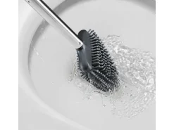 CLEANmaxx Toilettenbürste mit Wandhalterung Grau
