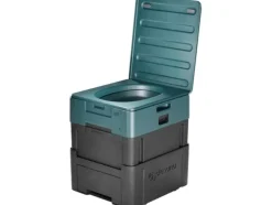 Clesana Verschweiss-Toilette X1 ProCharge Schwarz/Grün