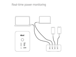 Club 3D CAC-1933 USB-C 240 W GaN 4-Port Universal Schwarz