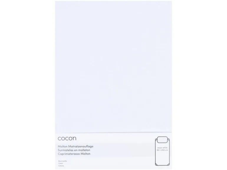 COCON Fixmolton wasserdicht 90 x 200 cm, Weiss