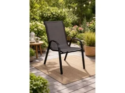 COCON Gartenmöbel‑Set Mila, 5‑teilig, Schwarz/Grau