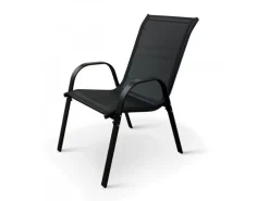 COCON Gartenstuhl Frida Schwarz, 2er-Set