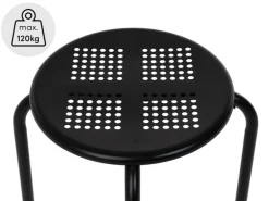 COCON Hocker Metall, Schwarz