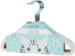 COCON Kinderkleiderbügel 10 Stück, off-white