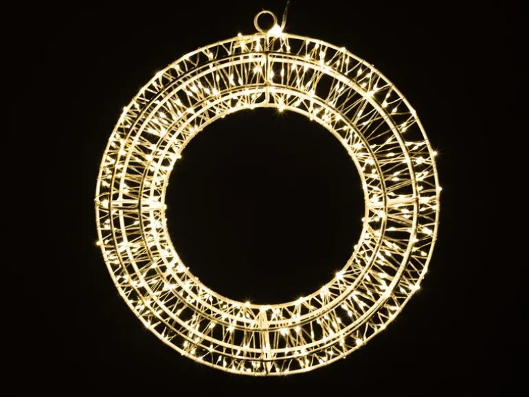 COCON LED-Ring 3D, Metall, Ø 30 cm