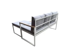 COCON Loungeset Melide, Beige/Grau/Weiss,  3 Sitzplätze