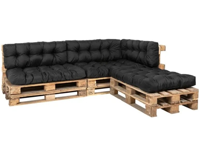 COCON Palettenkissen-Set, Schwarz