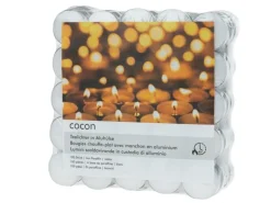 COCON Teelichter in Aluhülse 100 Stück, Weiss