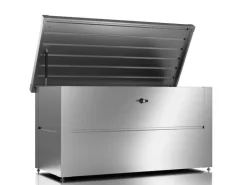 Colibri Gartenbox S mit Schloss, 135 x 65 x 73 cm, Silber