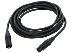 Cordial XLR-Kabel XLRm-XLRf 5 m, Schwarz