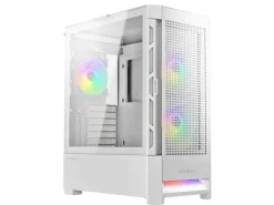 Cougar Airface Midi-Tower, Weiss, Sichtfenster, ARGB-Beleuchtung