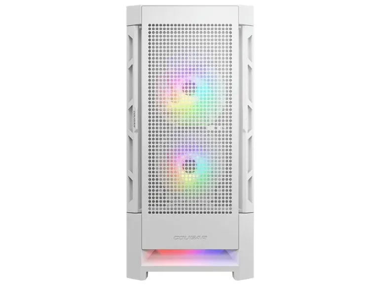 Cougar Airface Midi-Tower, Weiss, Sichtfenster, ARGB-Beleuchtung