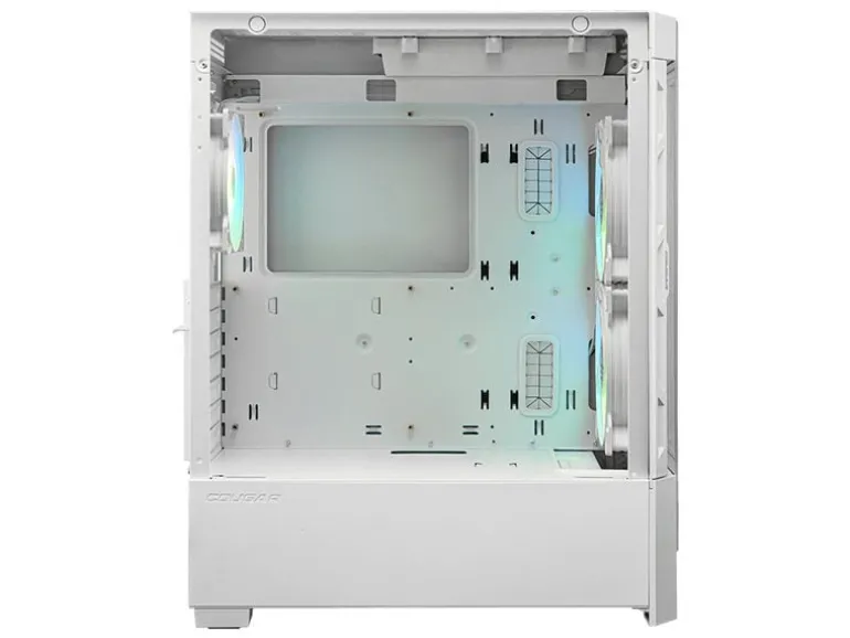 Cougar Airface Midi-Tower, Weiss, Sichtfenster, ARGB-Beleuchtung