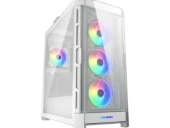 Cougar Duoface ARGB Midi-Tower, Weiss, Sichtfenster