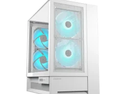 Cougar OmnyX Midi-Tower, Weiss, mit Glasfenster